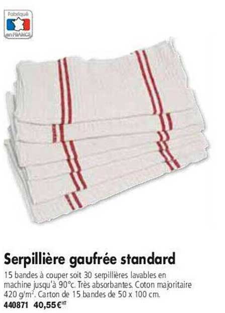 serpillière gaufrée standard