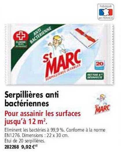 serpillières anti bactériennes st marc