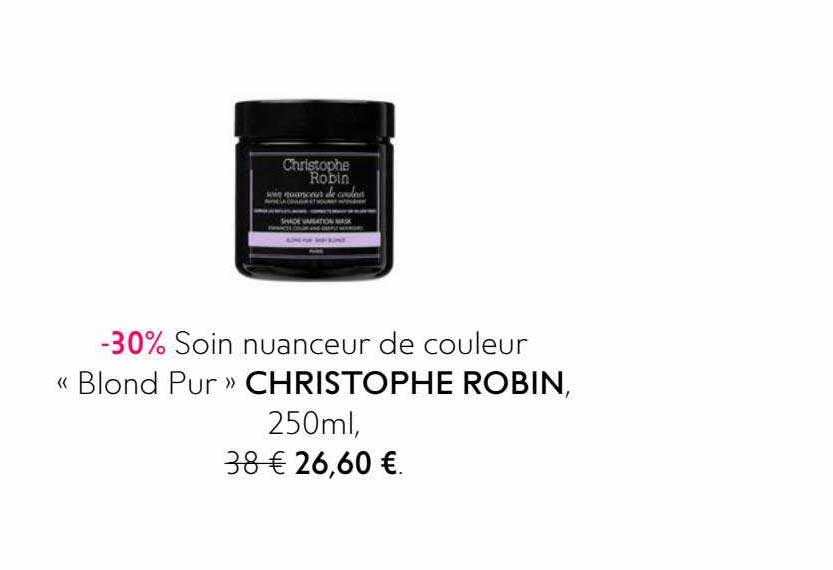 soin nuanceur de couleur "blond pur" christophe robin