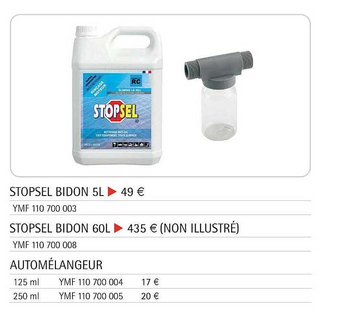 Stopsel Bidon 5l, Stopsel Bidon 60l, Automélangeur