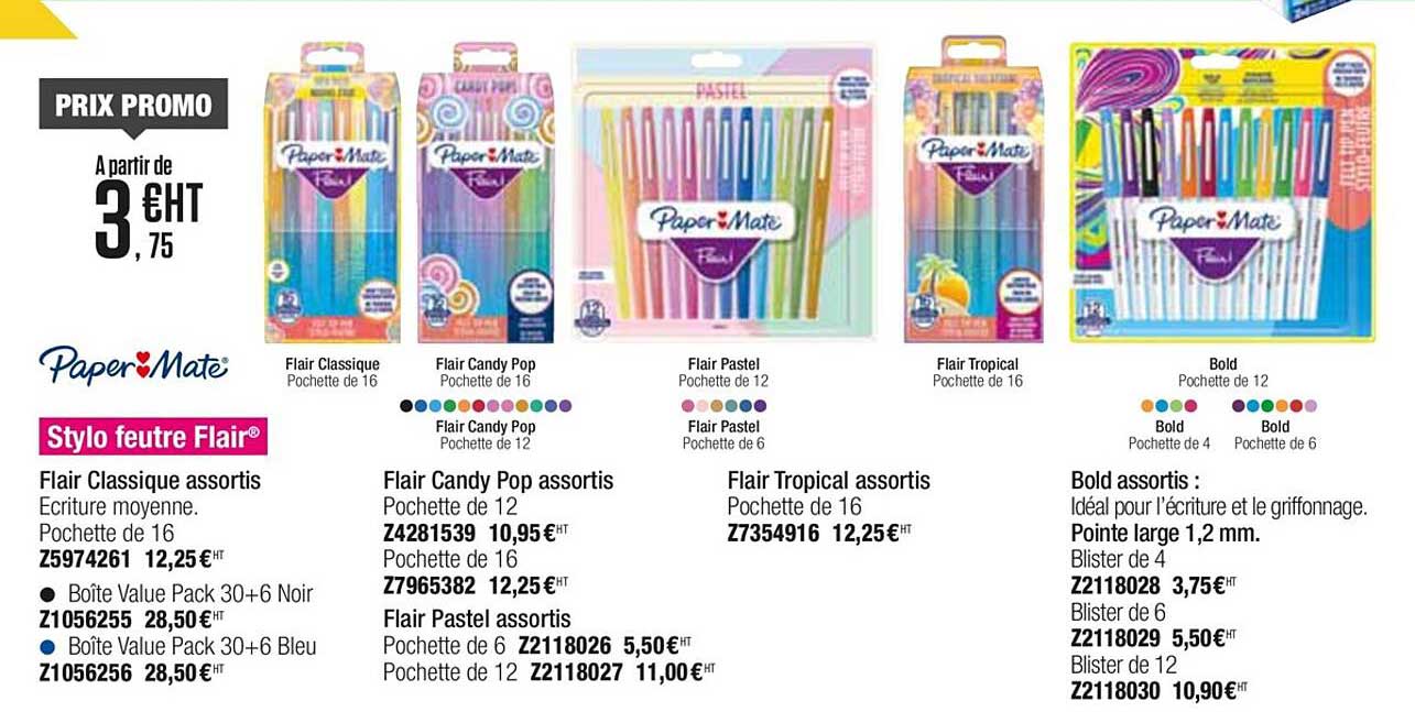 Stylo Feutre Flair Paper Mate