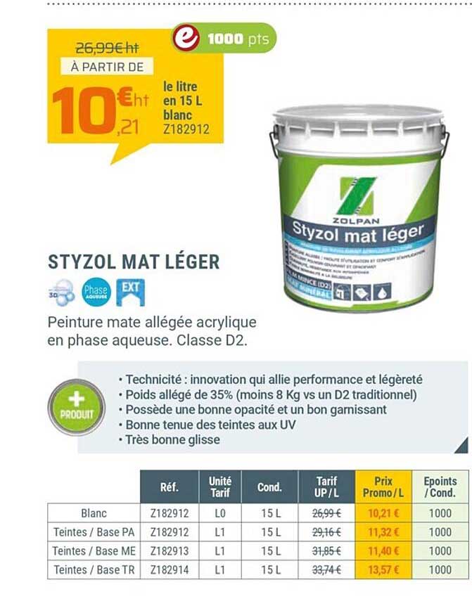 Styzol Mat Léger