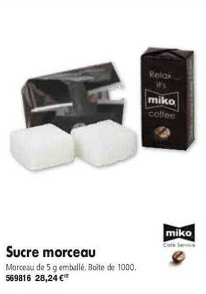 sucre morceau miko