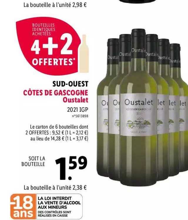 sud-ouest côtes de gascogne oustalet 2021 igp