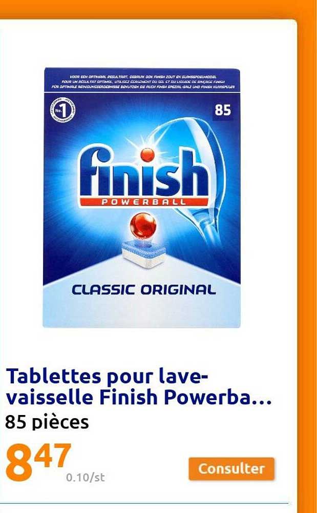 tablettes pour lave-vaisselle finish powerba...