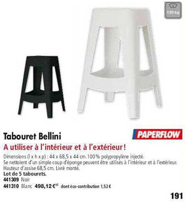 tabouret bellini paperflow