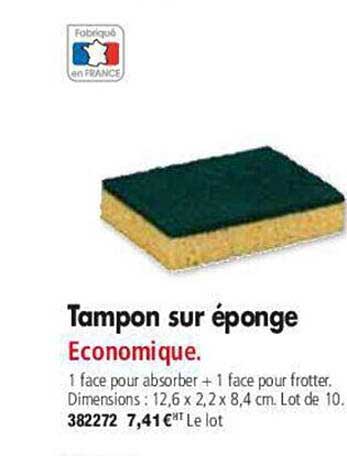 tampon sur éponge