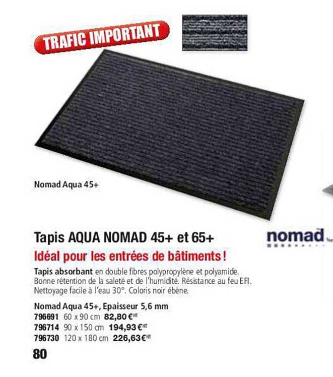 tapis aqua nomad 45+ et 65+