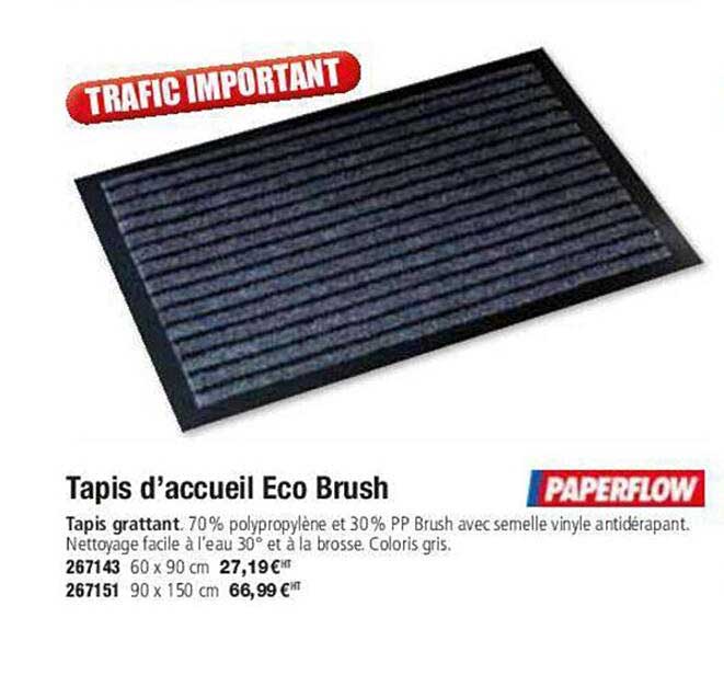 tapis d'accueil eco frush paperflow