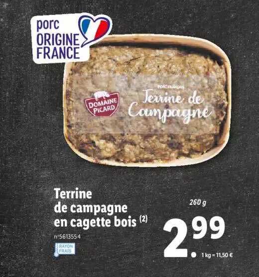 Terrine De Campagne En Cagette Bois