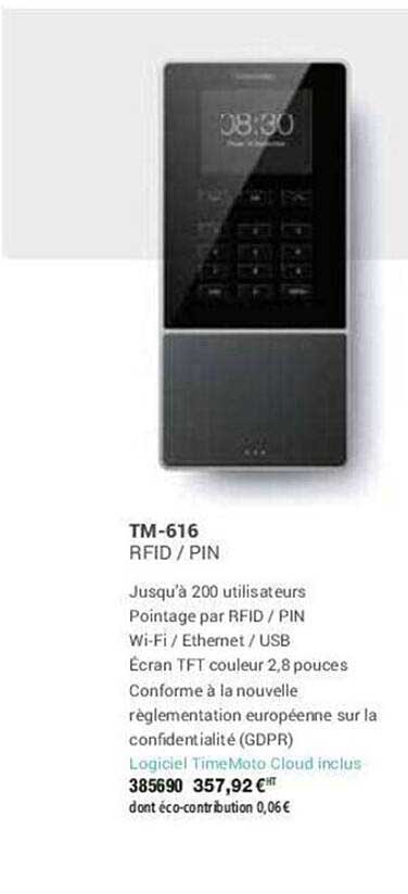 tm-616 rfid - pin
