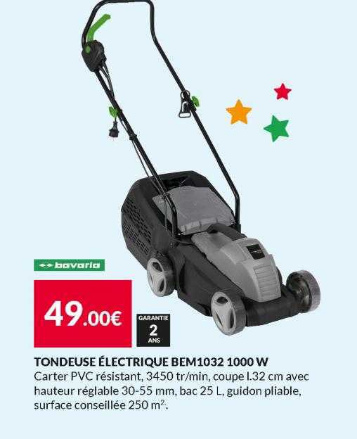 tondeuse électrique bem1032 1000w bavaria