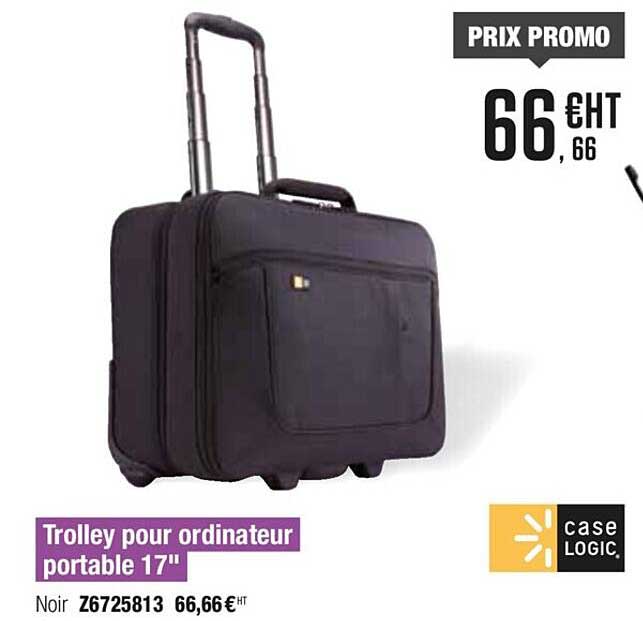 trolley pour ordinateur portable 17" case logic