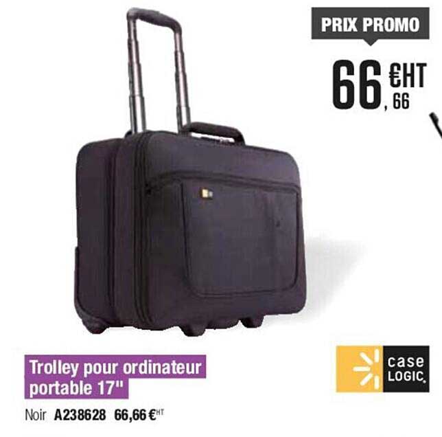 trolley pour ordinateur portable 17" case logic