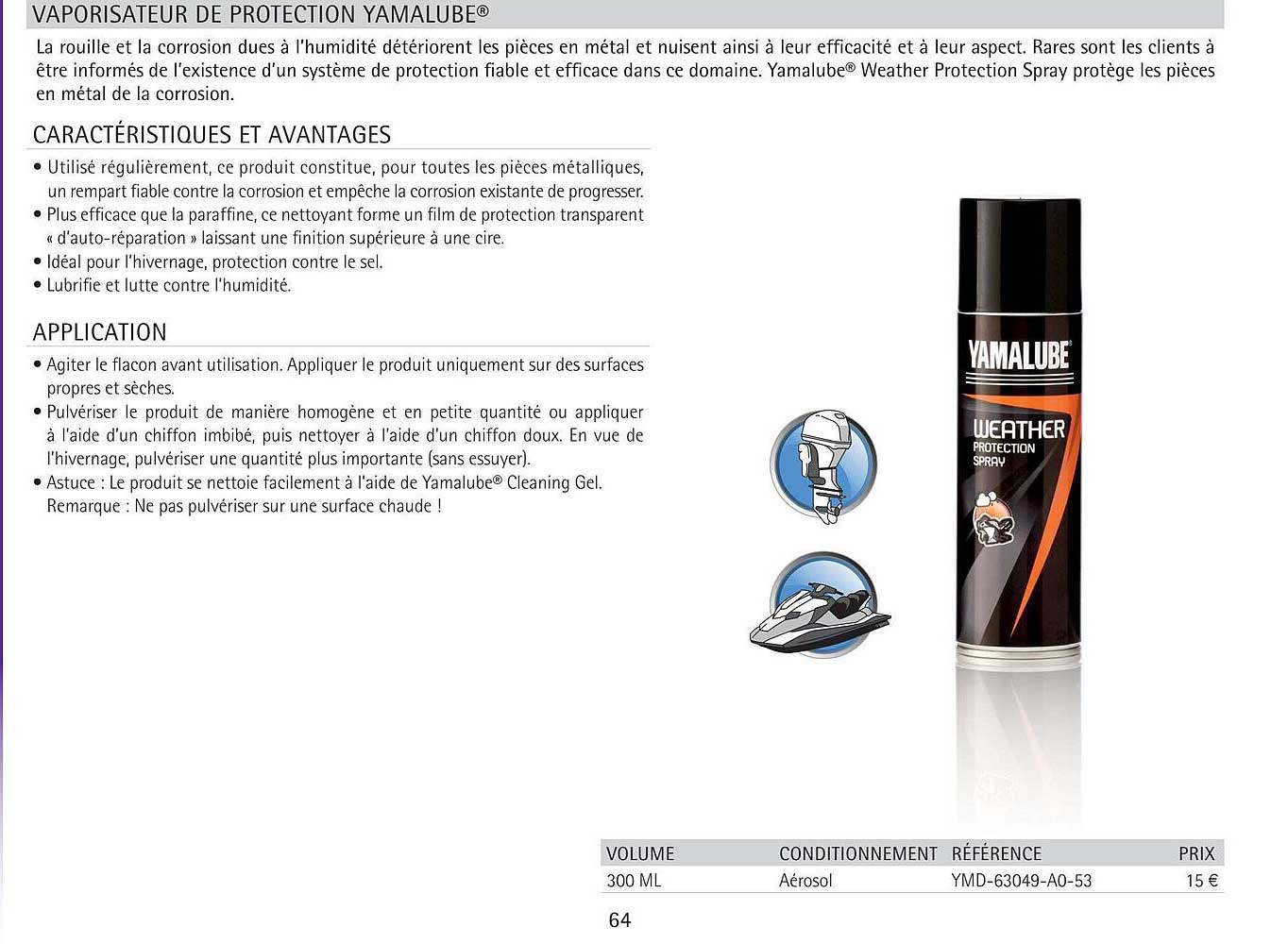 vaporisateur de protection yamalube
