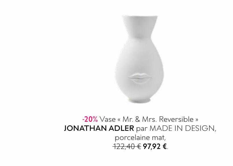 vase «mr. mrs. reversible» jonathan adler