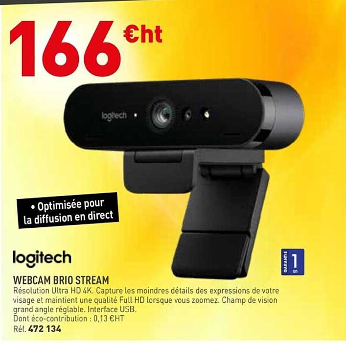 webcam brio steam logitech