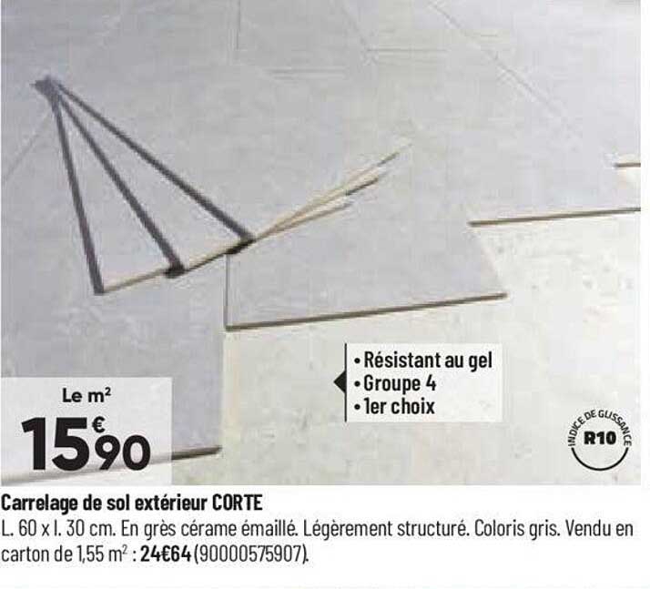 carrelage de sol extérieur corte