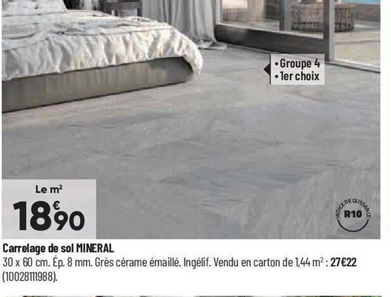 carrelage de sol minéral