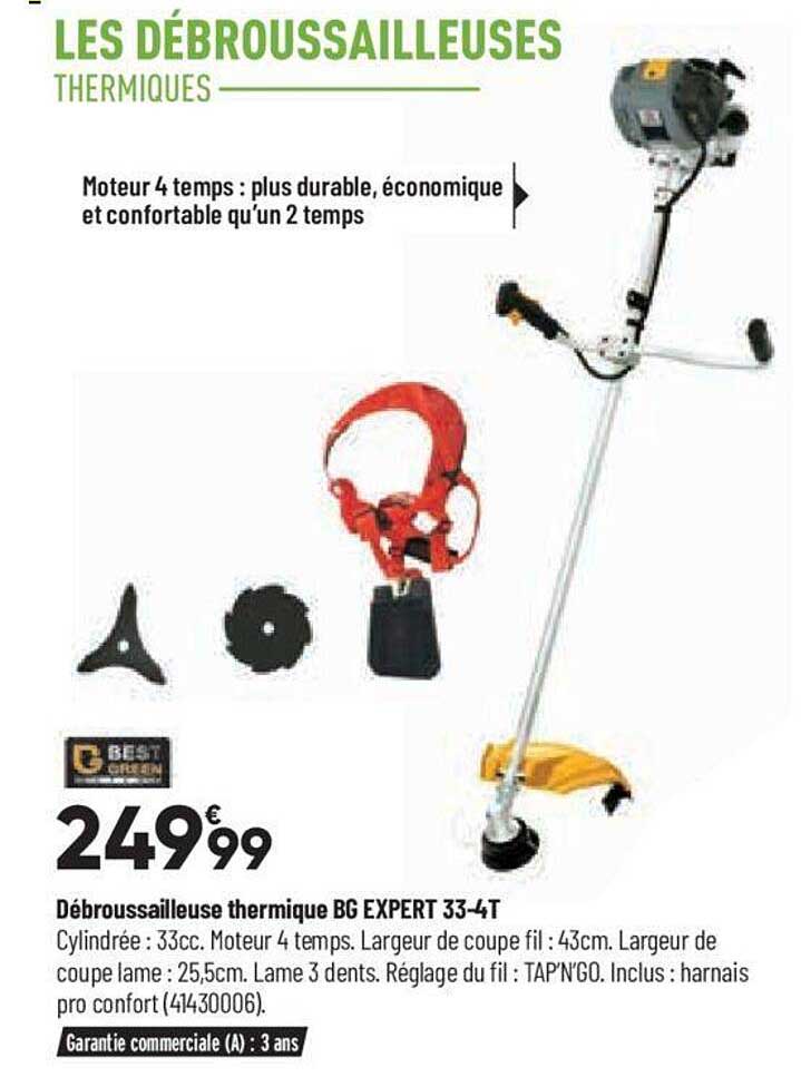 Débroussailleuse Thermique Bg Expert 33-4t Best Green
