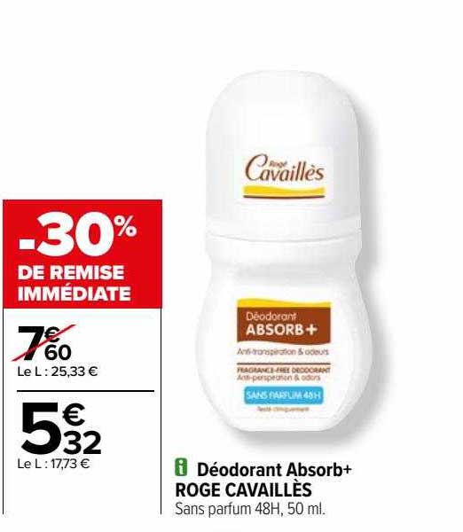 déodorant absorb+ roge cavaillès