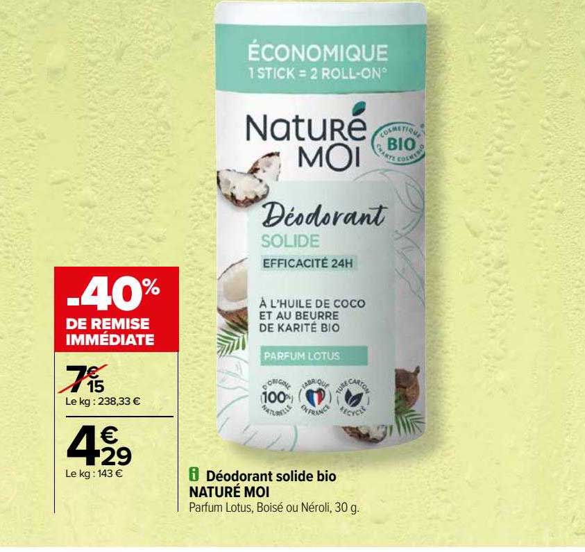 déodorant solide bio naturé moi