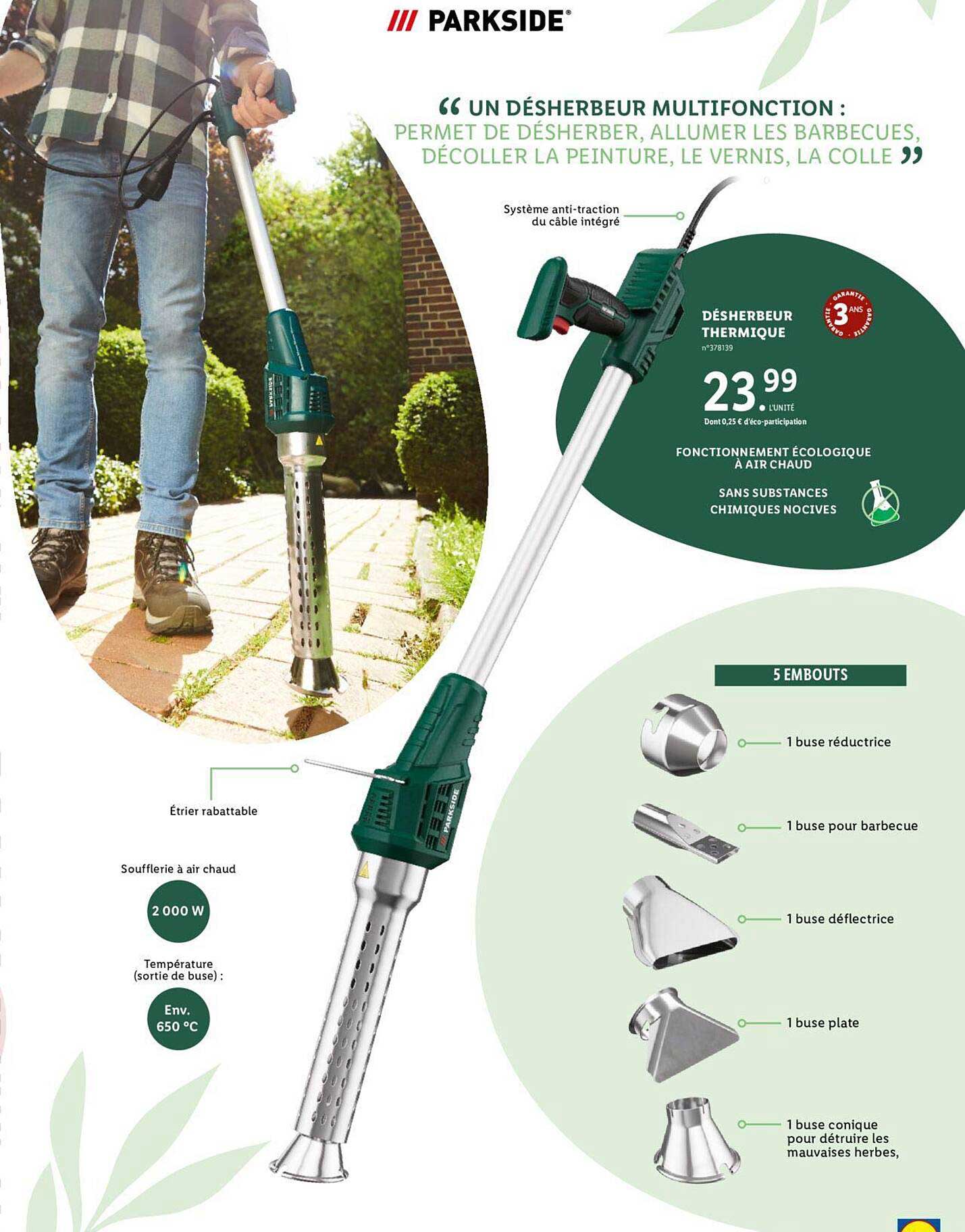 Désherbeur Multifonction Parkside