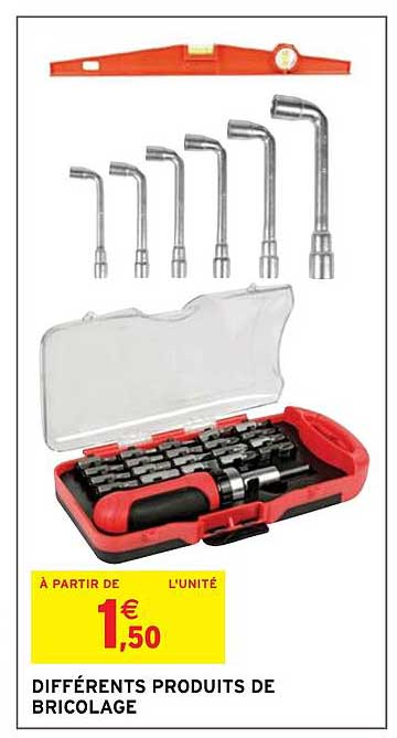 différents produits de bricolage