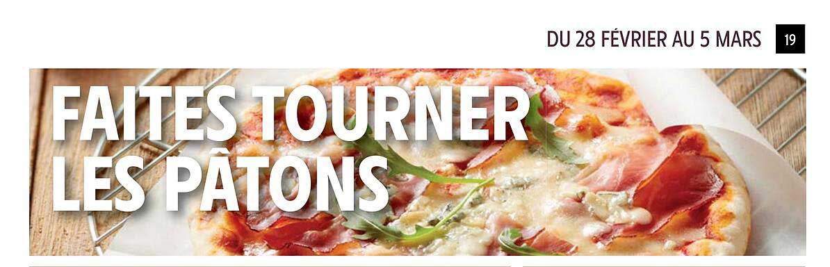 faites tourner les pâtons