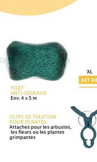 Filet Anti-oiseaux, Clips De Fixation Pour Plantes