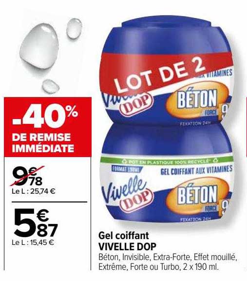 gel coiffant vivelle dop