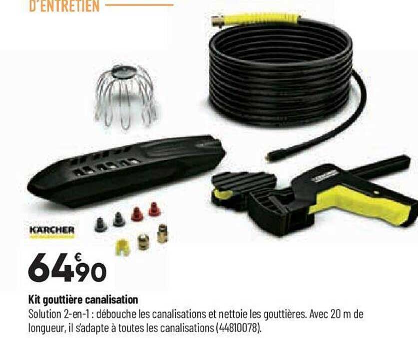 kit gouttière canalisation kärcker