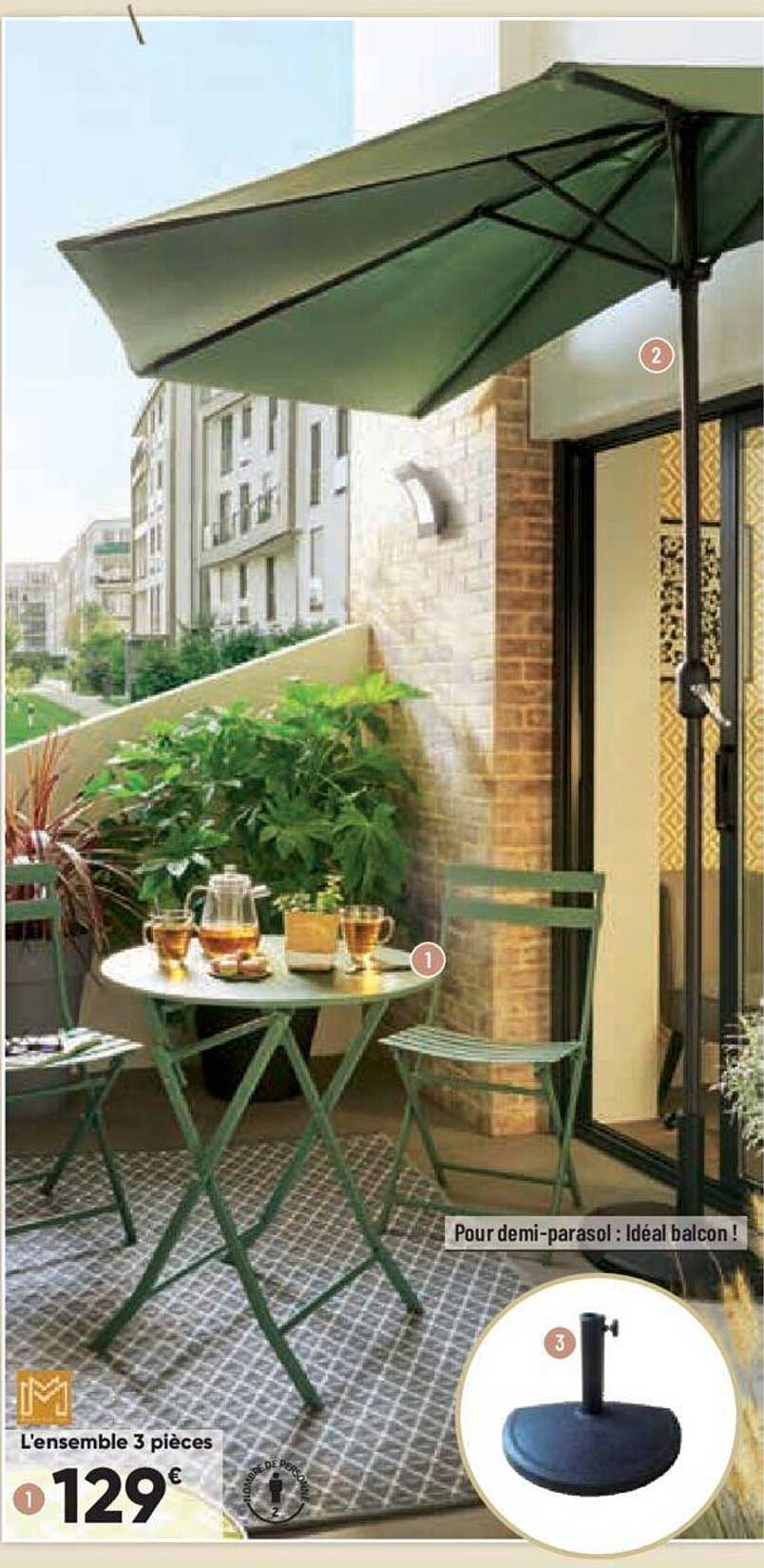 l'ensemble 3 pièces