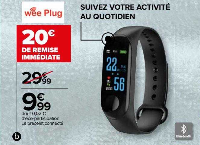 le bracelet connecté wee plug