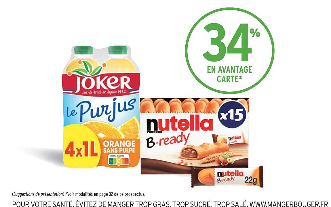 le pur jus joker, b-ready nutella