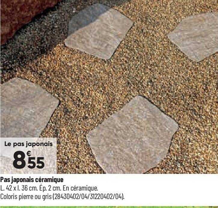 pas japonais céramique