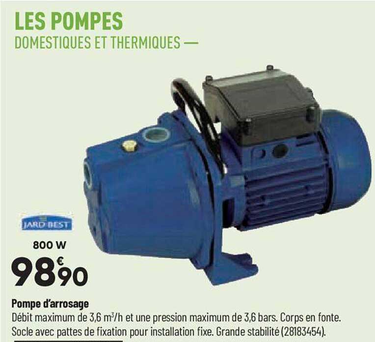 pompe d'arrosage jardibest