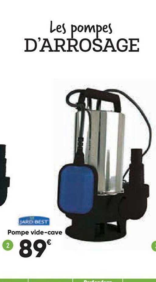 pompe vide-cave jardibest