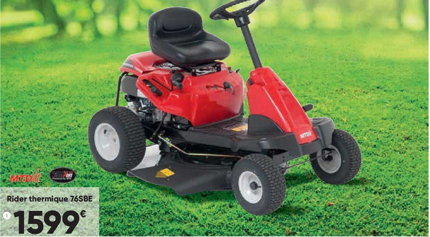 rider thermique 76sbe mtd