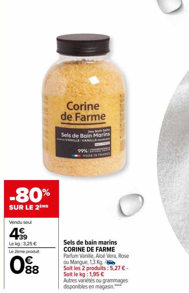 Sels De Bain Marins Corine De Farme