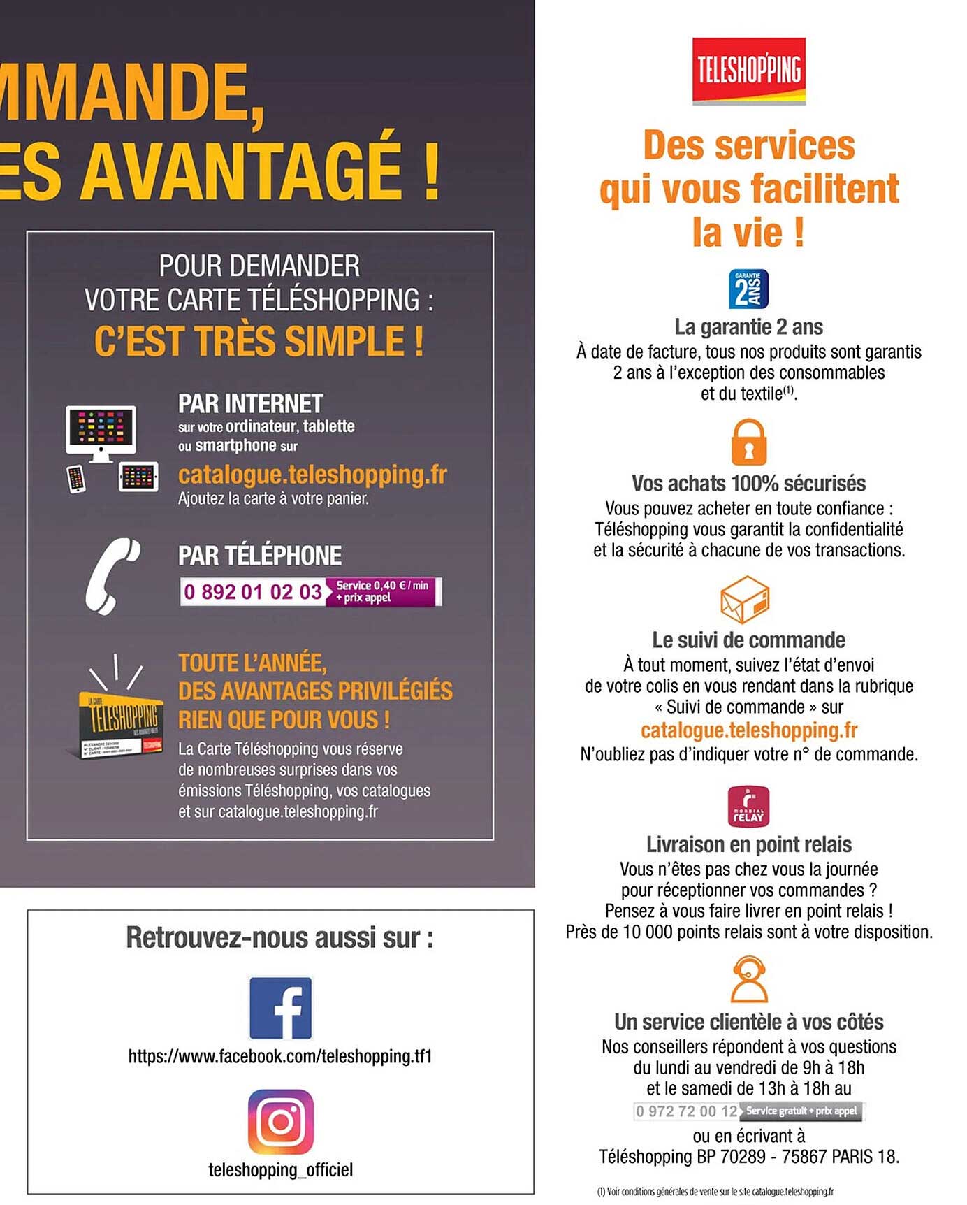 téleshopping des servives qui vous facilitent la vie !