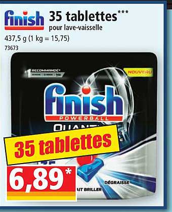 35 tablettes pour lave-vaisselle finish