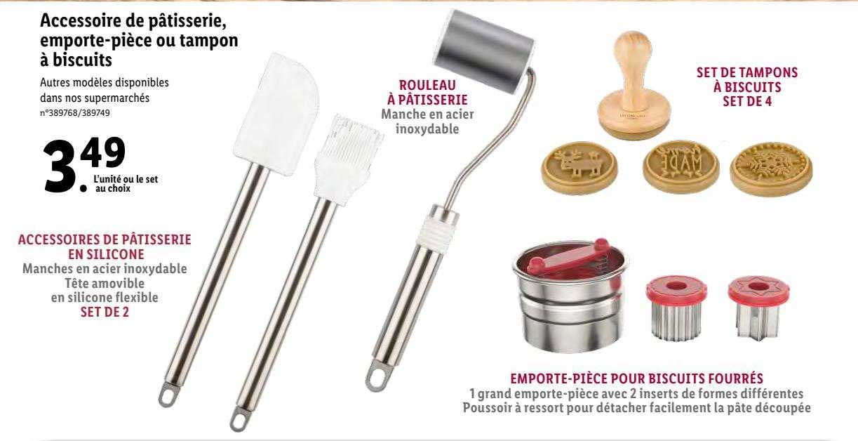 accessoire de pâtisserie, emporte-pièce ou tampon à biscuits