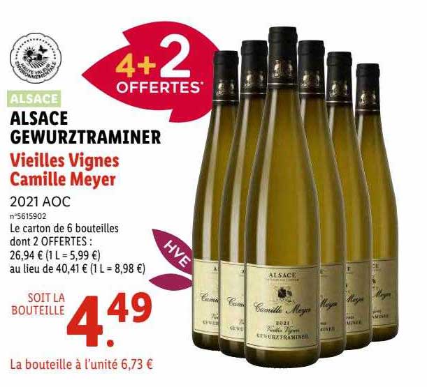 alsace gewurztraminer vieilles vignes camille meyer 2021 aoc