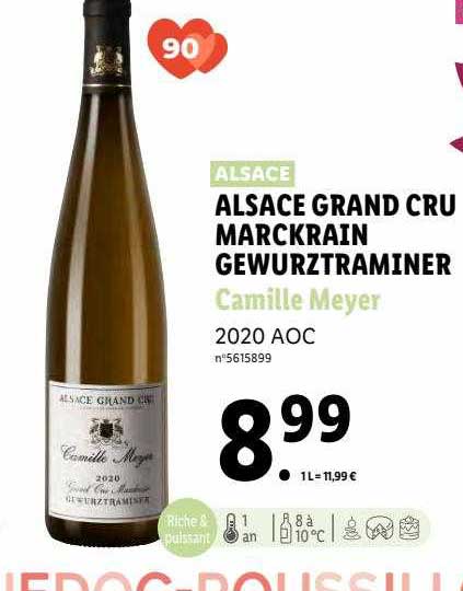 alsace grand cru marckrain gewurztraminer camille meyer 2020 aoc