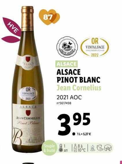 alsace pinot blanc jean cornelius 2021 aoc