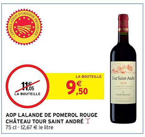 aop lalande de pomérol rouge château tour saint andré