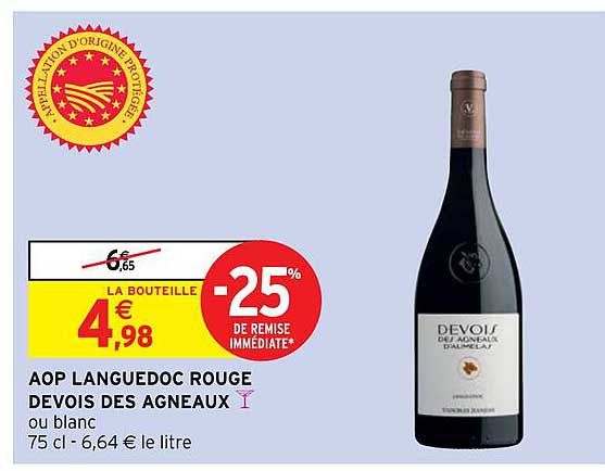 aop languedoc rouge devois des agneaux