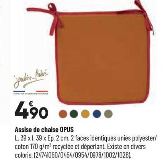 assise de chaise opus