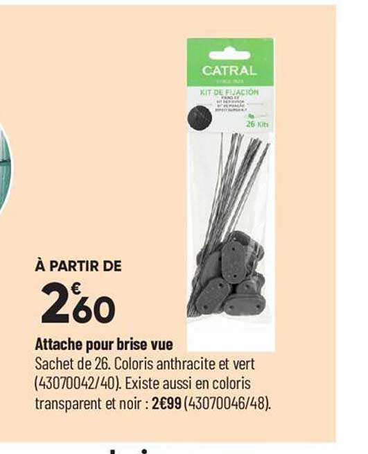 attache pour brise vue